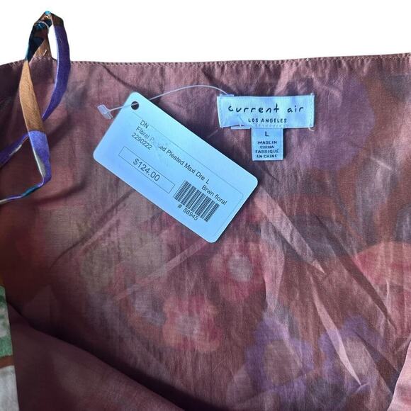 Current Air Pleated Floral Maxi NWT The Camille Size Large - Picture 6 of 11
